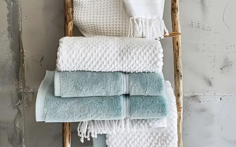 Plush, Textured Towels:
