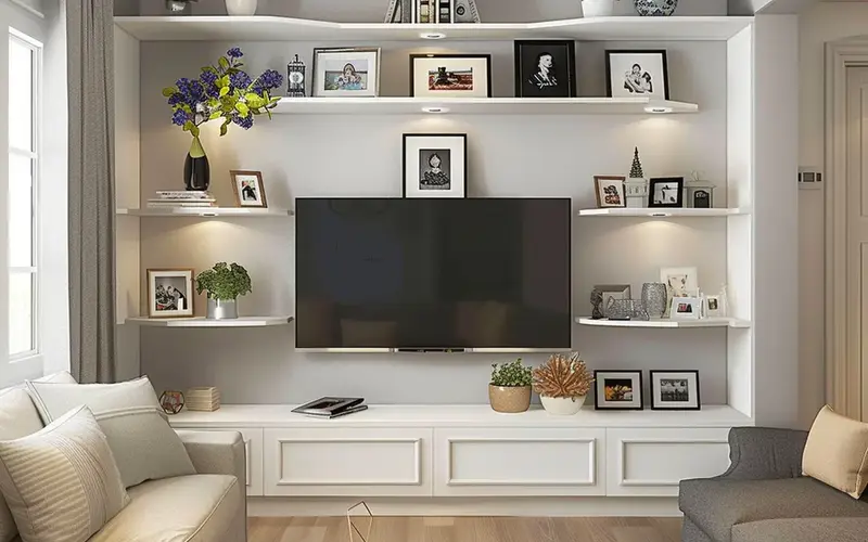 Wall-Mounted Shelves:
