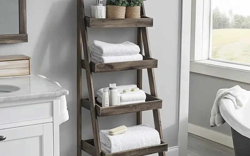 Ladder Shelves: