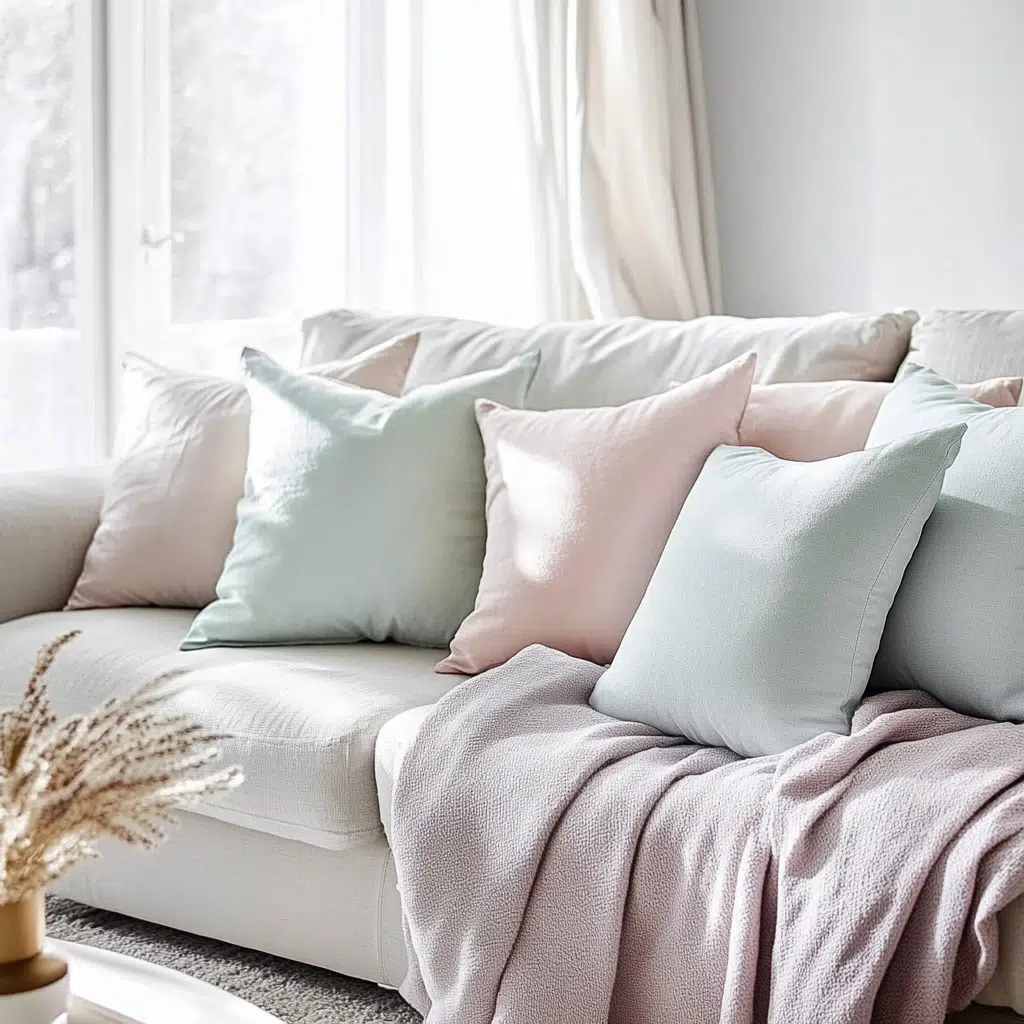 Pastel Palette Pop: Pastels are like a visual sigh of relief after a long winter. They reflect light beautifully, making your room feel instantly brighter and more cheerful. A few pastel cushions or a throw can totally transform the mood. Plus, they’re so versatile – you can mix and match different pastel shades to create a unique, personalized look.
