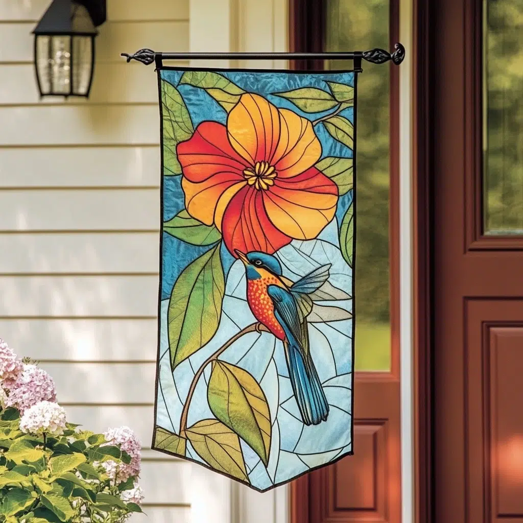 Decorative Garden Flags: It adds a dynamic and seasonal element to the entryway. It’s an easy way to switch up your decor for different holidays or seasons. Plus, it’s a great way to add a bit of personality and color to your yard or porch.