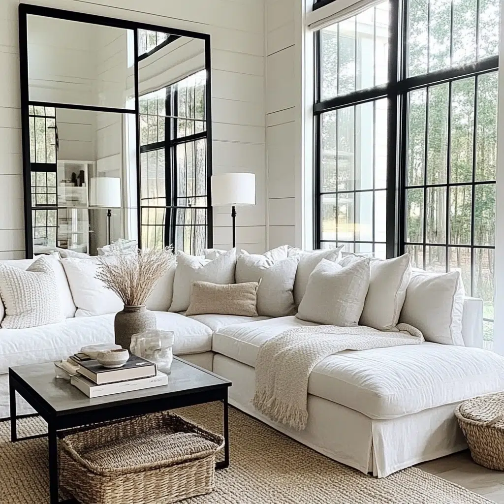 Mirror Placement for Light Reflection: Mirrors are fantastic for maximizing natural light. They reflect light around the room, making it feel more spacious and airy. Strategically placed mirrors can brighten dark corners and enhance the overall ambiance.