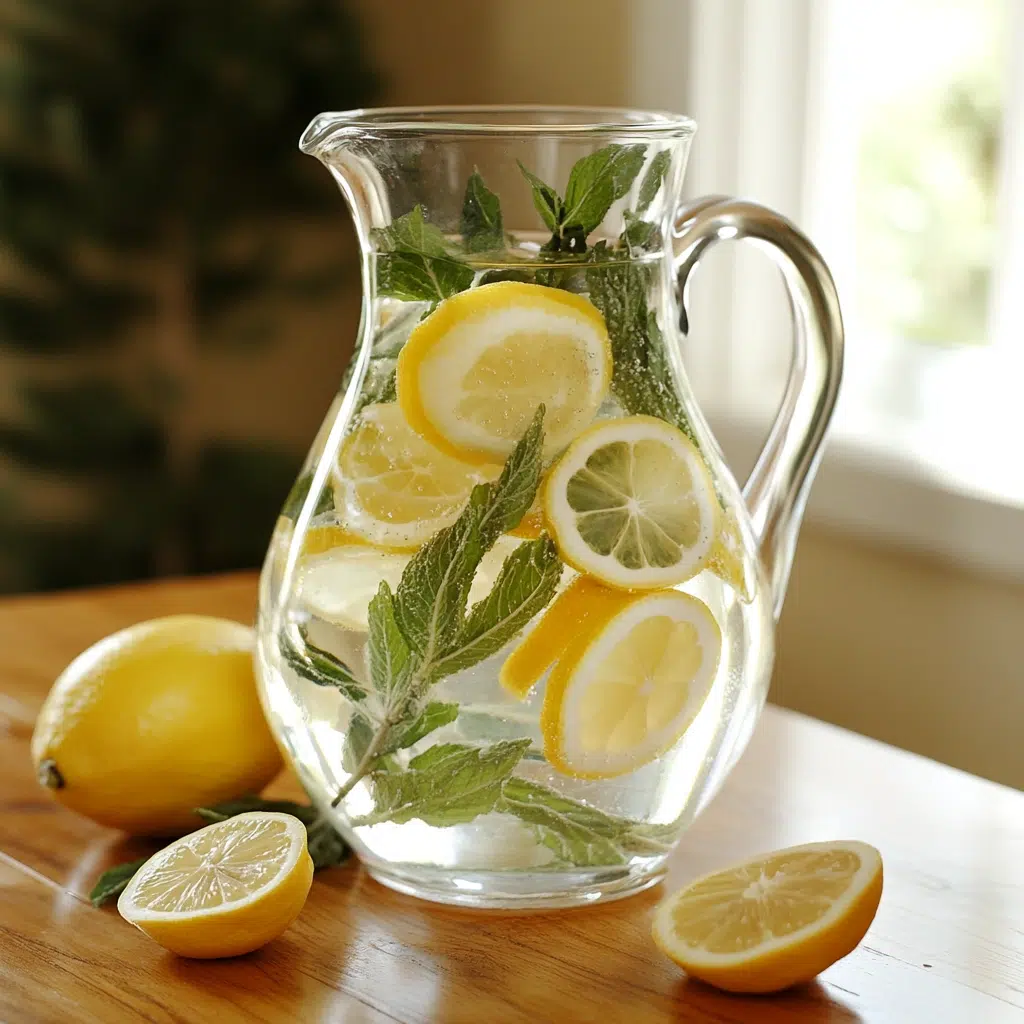 Lemon Water Pitchers: Lemon water pitchers are a practical and visually appealing addition to your spring table. They offer a refreshing beverage option while adding a pop of color and freshness. The lemon slices and mint sprigs create a beautiful visual, making your guests feel welcome and refreshed.