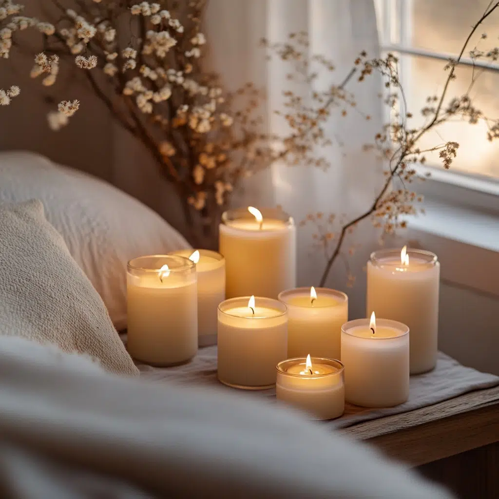 Spring-Scented Candles: Spring scents like floral, citrus, or fresh linen can enhance the atmosphere of your bedroom and create a relaxing, seasonal vibe. Scented candles are a simple way to add a touch of aromatherapy to your space. It’s like giving your room a fragrant hug.