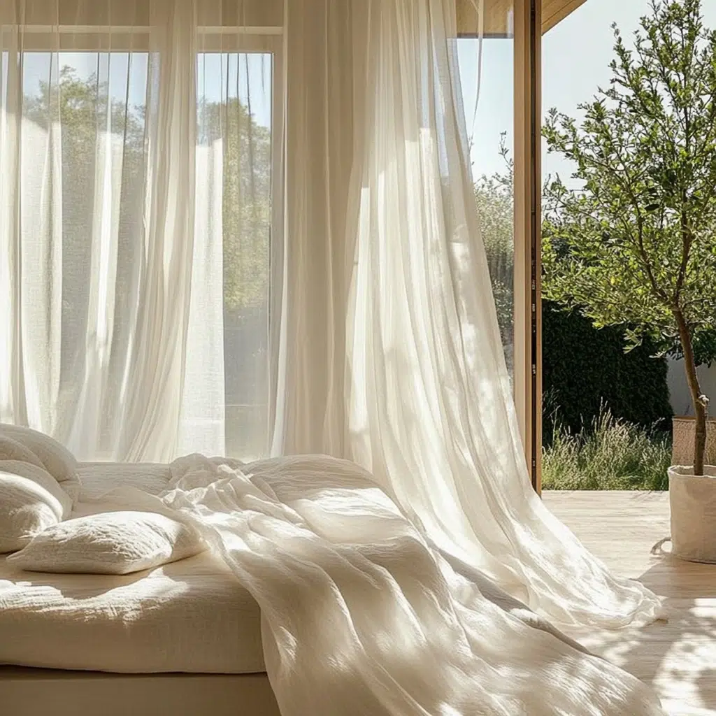 Open Window Ambiance: Fresh spring air flowing through your bedroom can create a calming and refreshing atmosphere. It’s like bringing a little piece of nature indoors. The gentle breeze and natural sounds can help you relax and unwind.