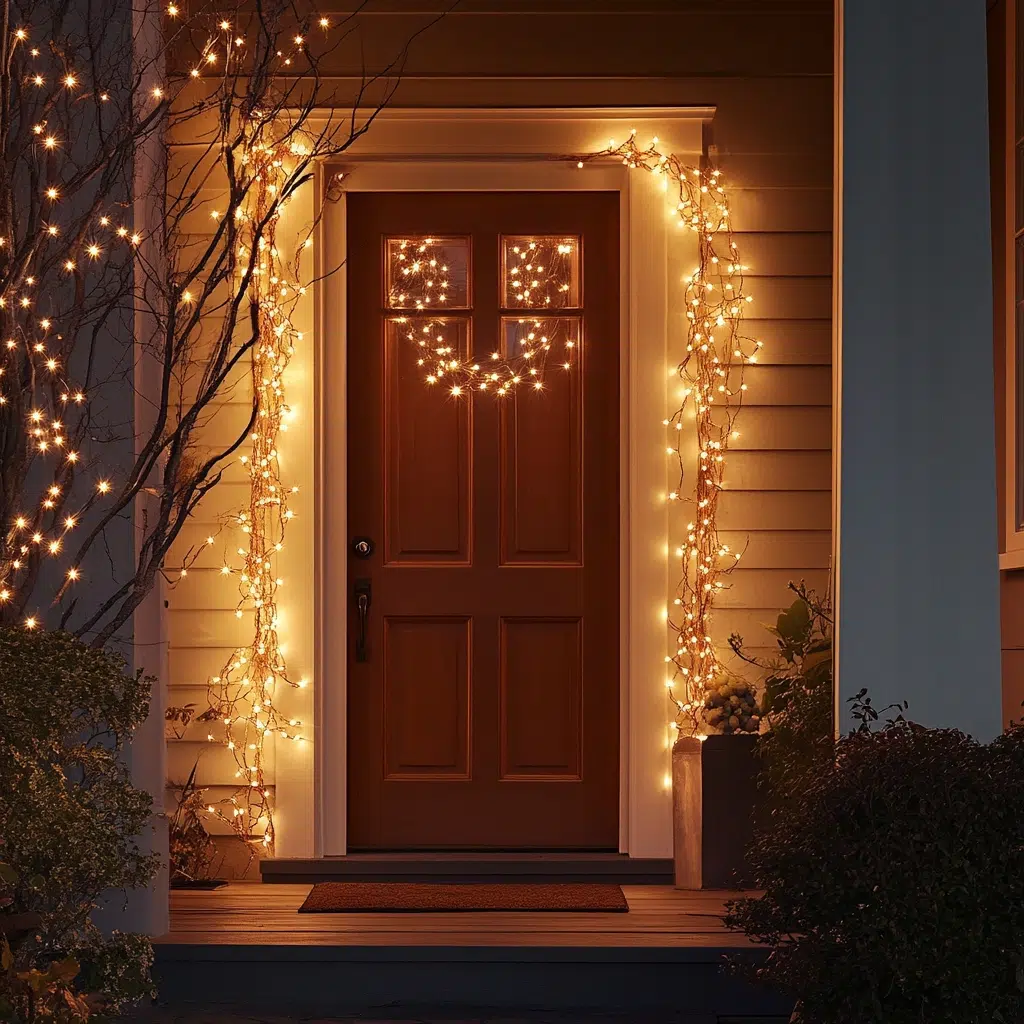 Fairy Lights: It adds a magical, enchanting glow during evening hours. They create a warm and inviting ambiance, perfect for welcoming guests. Plus, they add a touch of sparkle and whimsy.