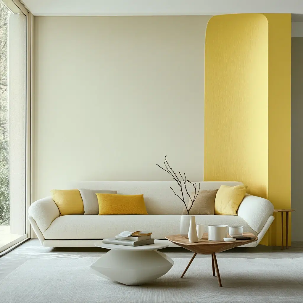 Accent Wall in a Spring Hue: An accent wall in a spring hue, like pale yellow or light green, adds a pop of color without overwhelming the space. It draws the eye and creates a focal point, making the room feel more dynamic. Plus, it’s a relatively quick and easy project that can completely transform the atmosphere.