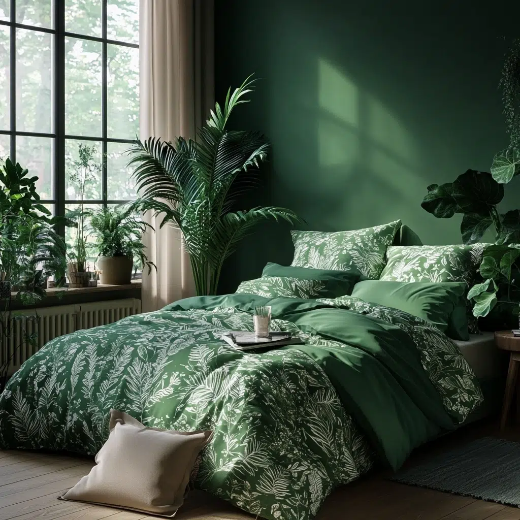 Nature's Greens: Green is the color of nature and renewal. It's incredibly calming and refreshing. Incorporating different shades of green, whether it's through plants, textiles, or even a painted accent wall, can make your bedroom feel like a little indoor garden. It's like bringing a piece of the outdoors in, which is perfect for spring.