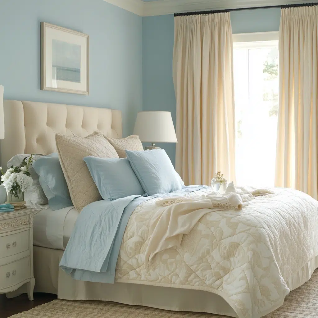 Soft Blue & Sandy Beige