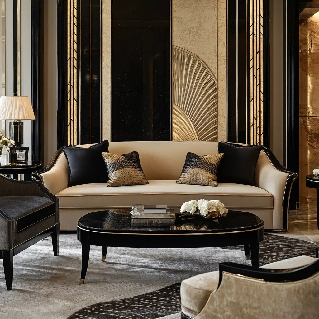 Art Deco Glamour Living Room