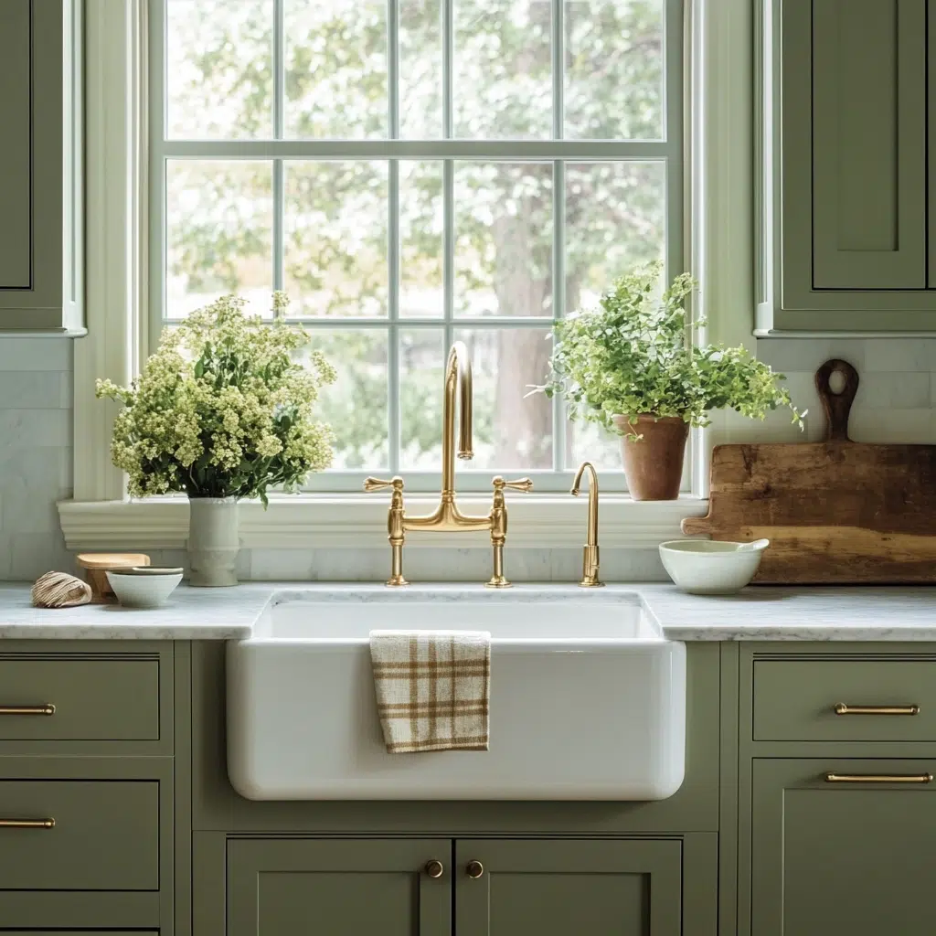 The Serene Sink: Choosing Fixtures that Complement Sage Green's Calm
