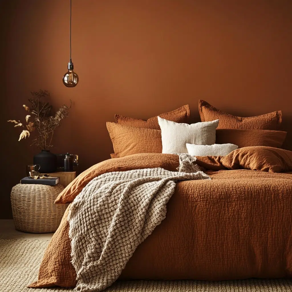 Burnt Orange & Deep Brown