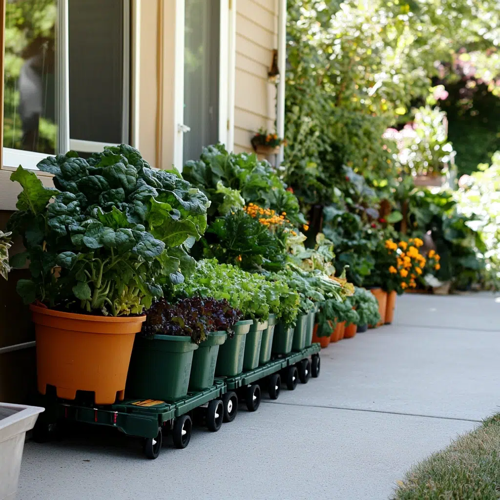 Urban Gardening Solutions: Rolling Plant Caddies