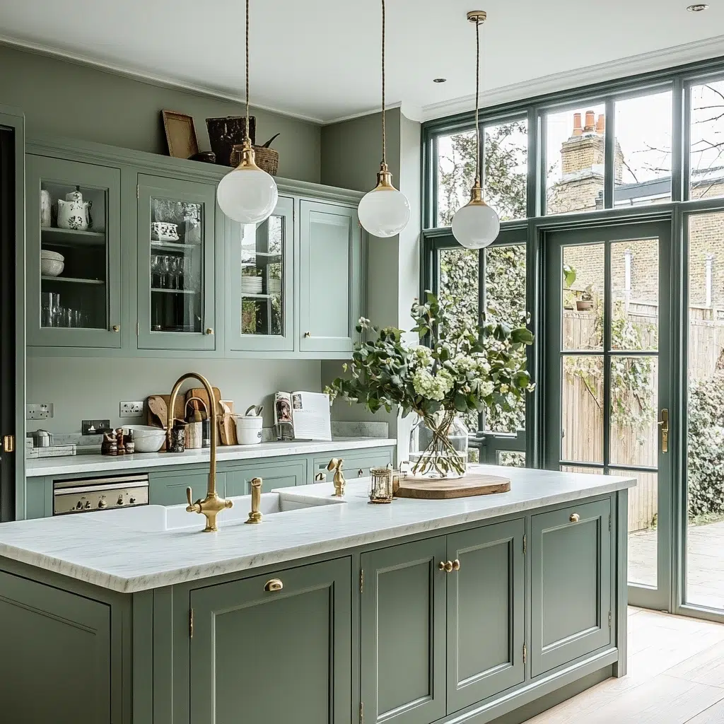 Introduce Soft Curves: Enhancing the Gentle Feel of Your Sage Green Kitchen