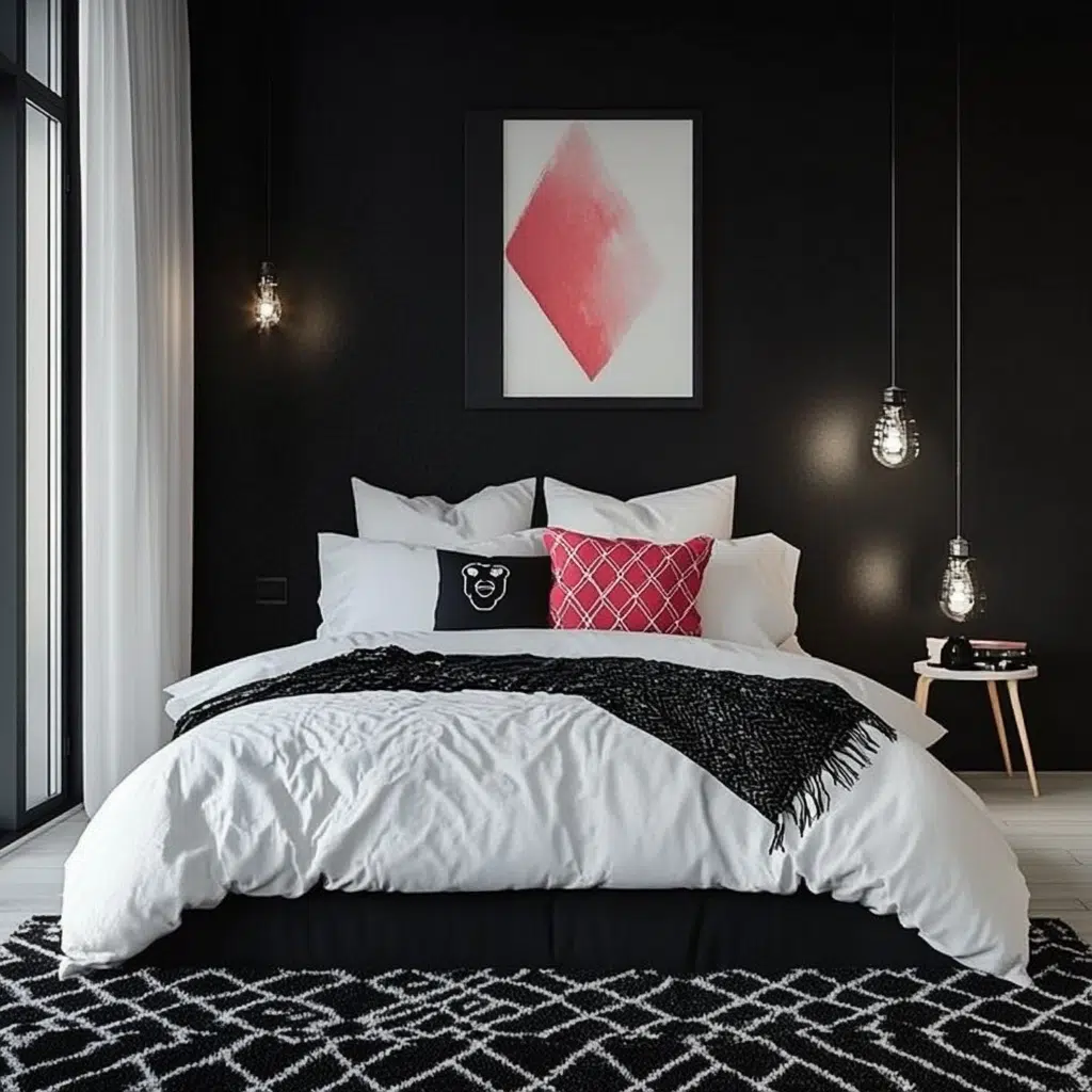 Black & White (with a pop of color)
