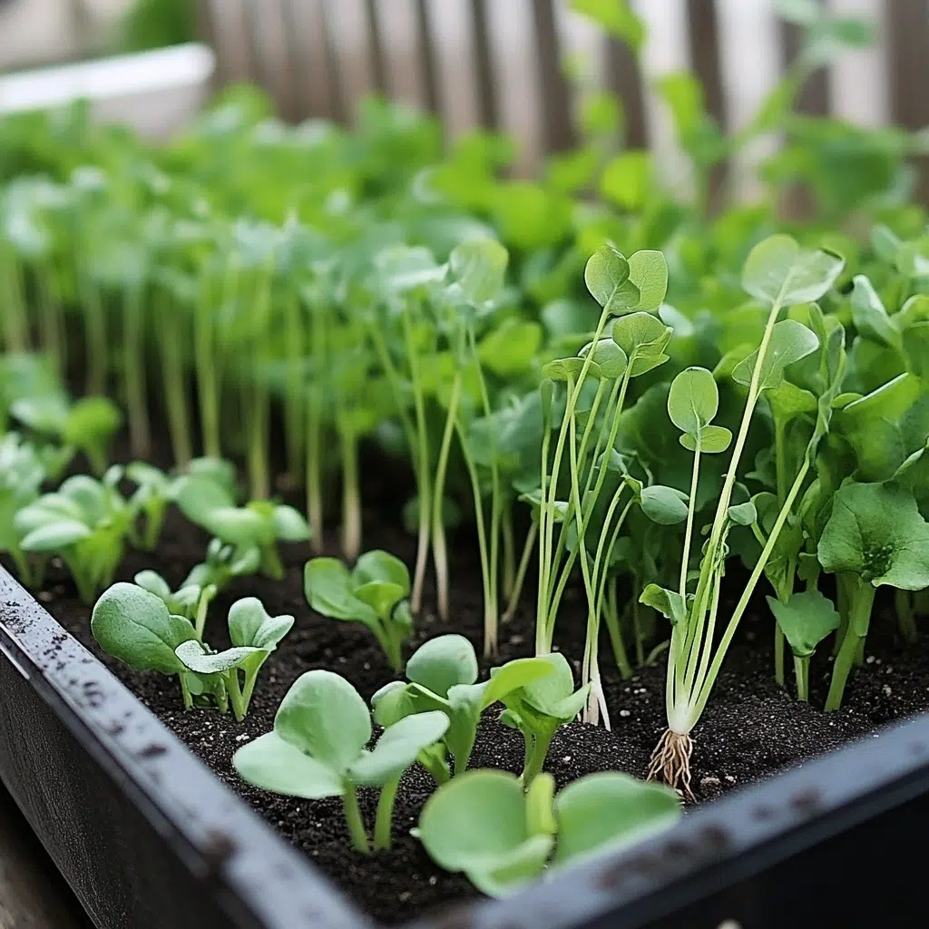 Urban Gardening Solutions: Radishes and Green Onions