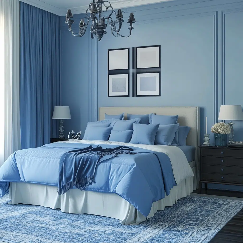 Monochromatic Blues (various shades)