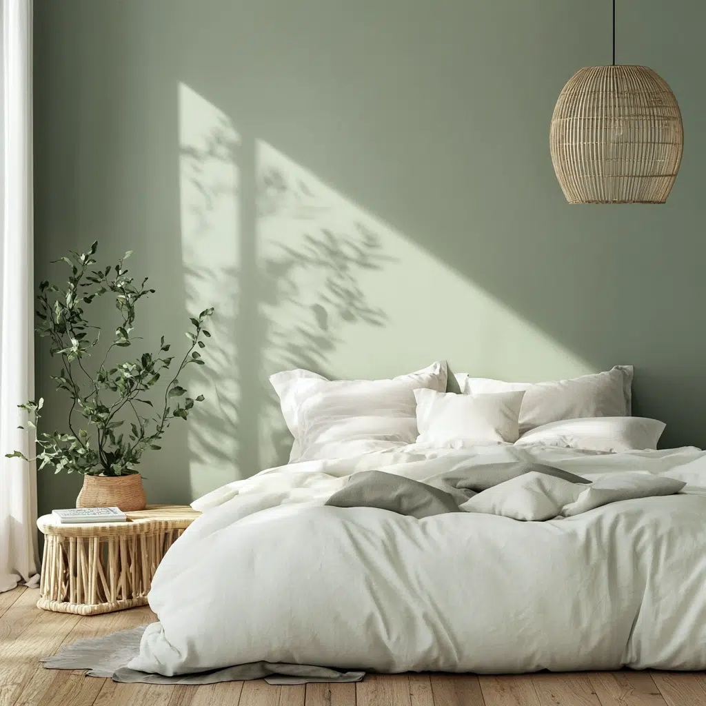 Sage Green & Creamy White