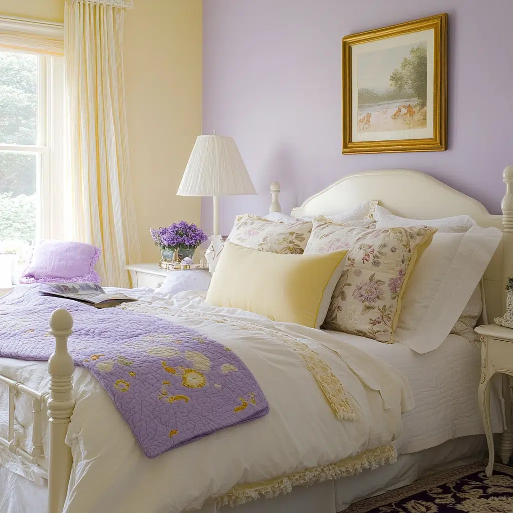 Lavender & Pale Yellow