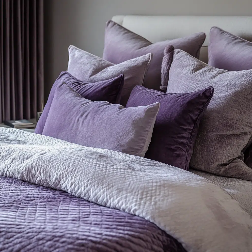 Layer with Plush Velvet Pillows