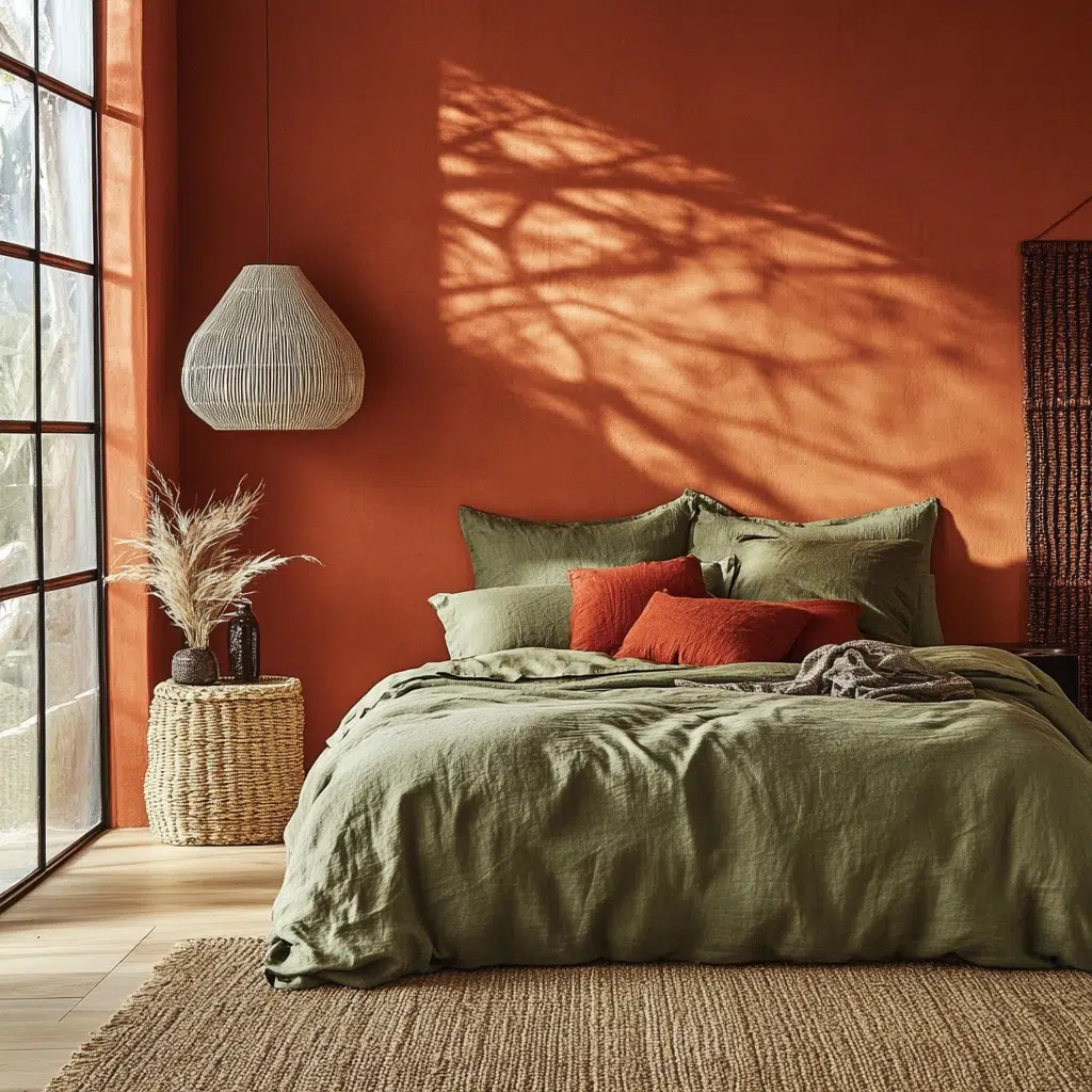 Terracotta & Olive Green