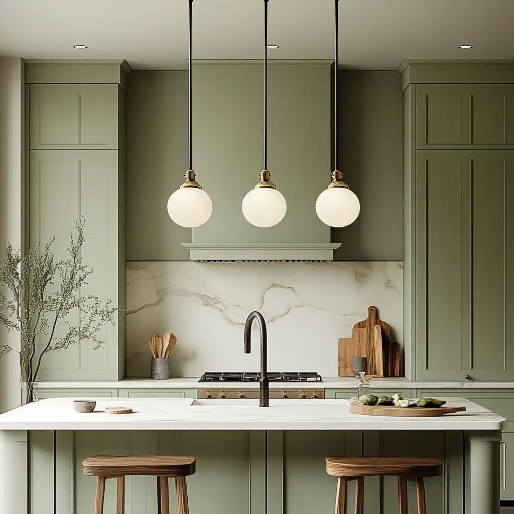 Layered Lighting: Creating a Soft Glow in Your Sage Green Sanctuary