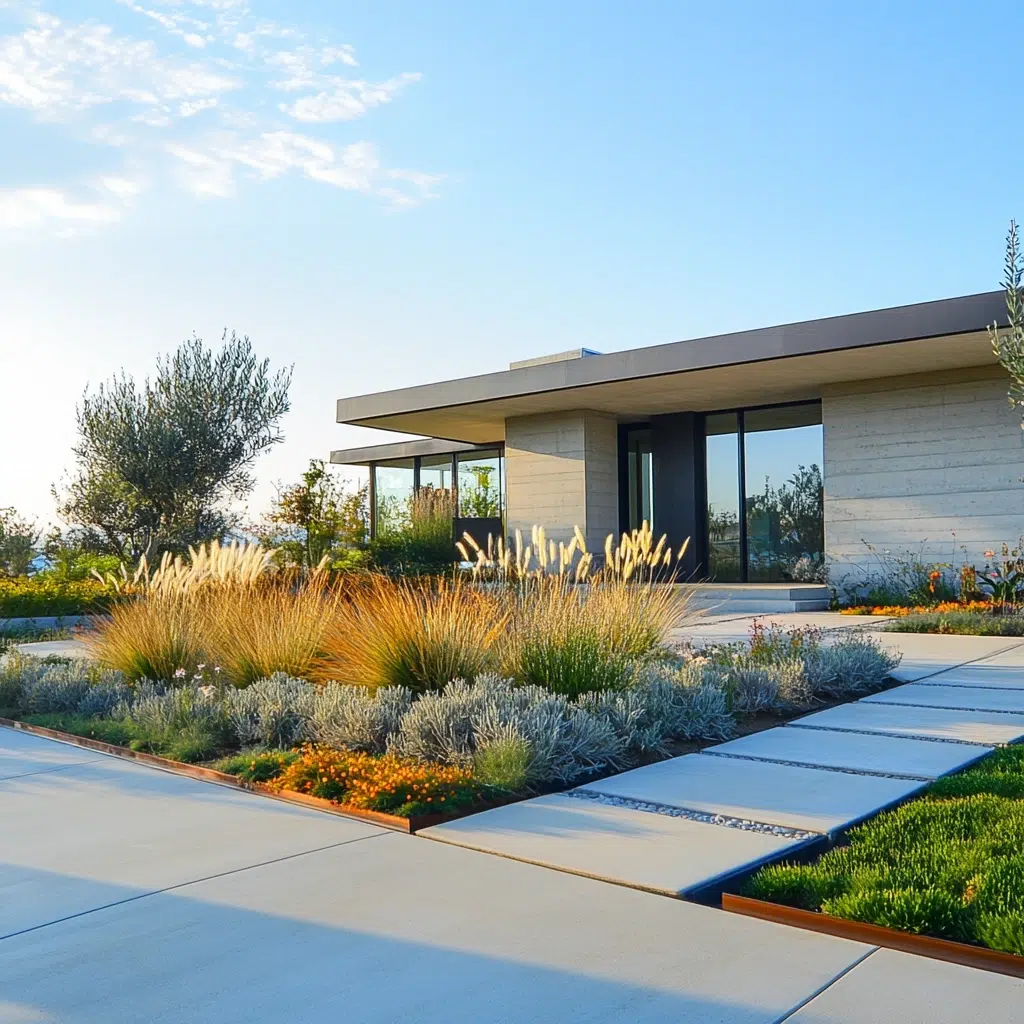 Flower Bed Ideas for the Front of the House: Modern Minimalism