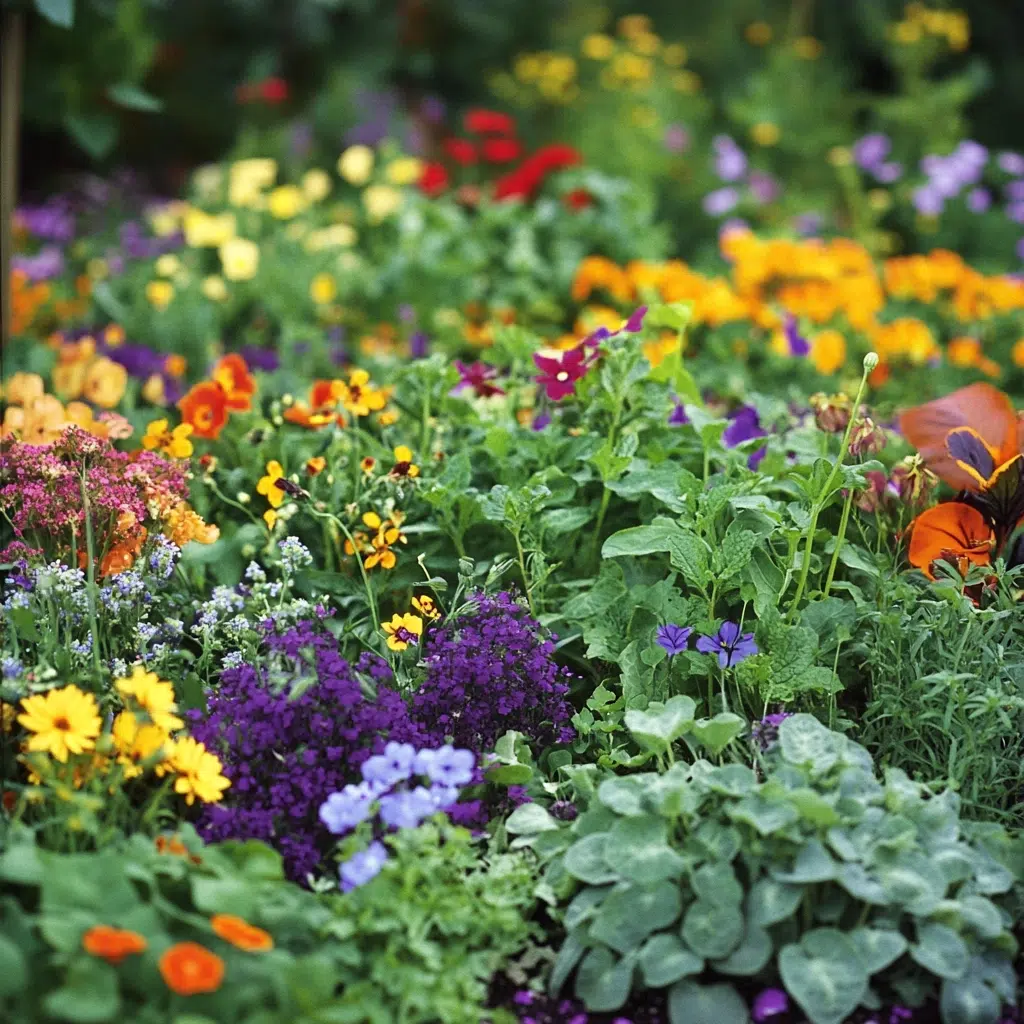 Herb Garden Ideas for Your Outdoor Oasis: Edible Flower & Herb Mix: Beauty and Flavor