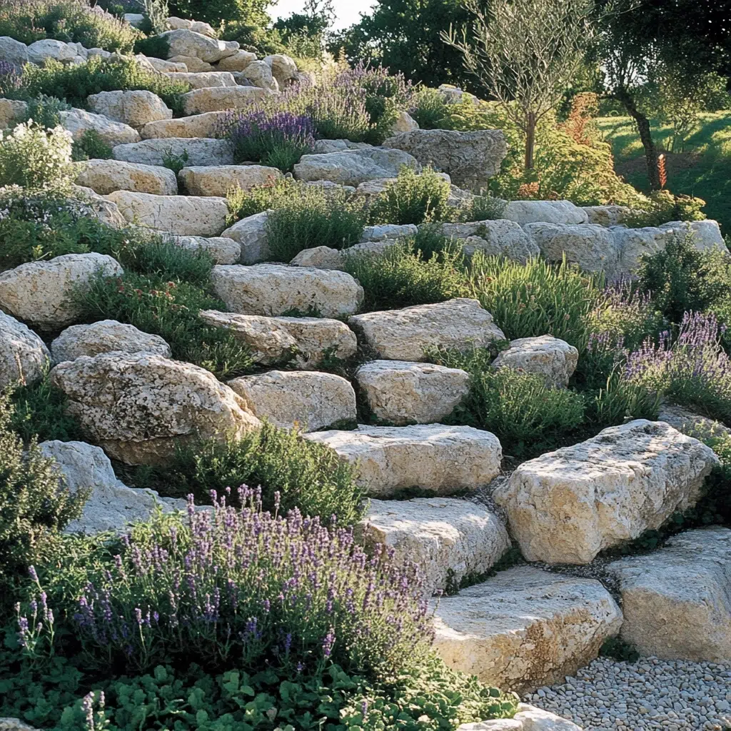 Herb Garden Ideas for Your Outdoor Oasis: Rock Garden with Herbs: Natural Integration