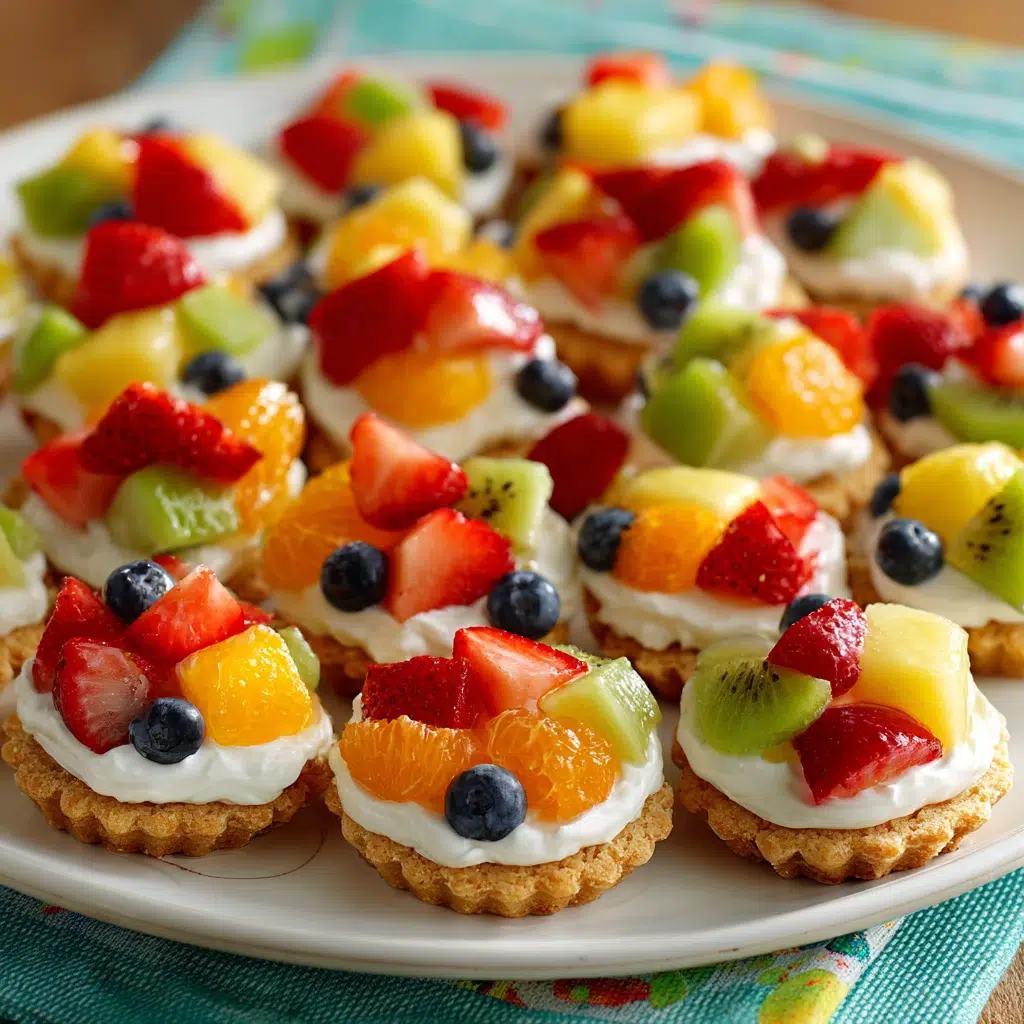 Creative Fruit Tray Ideas: Fruit Pizza Bites