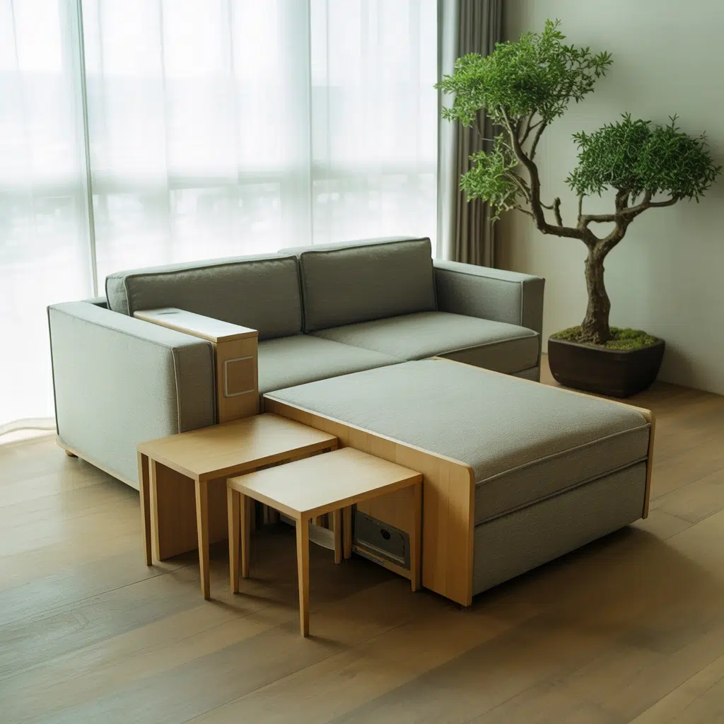 Best Japanese Apartment Design Ideas: Select Multifunctional Furniture