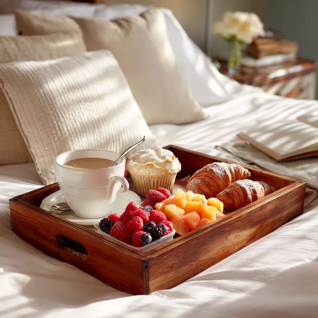 Creative Fruit Tray Ideas: "Breakfast in Bed" Fruit Tray