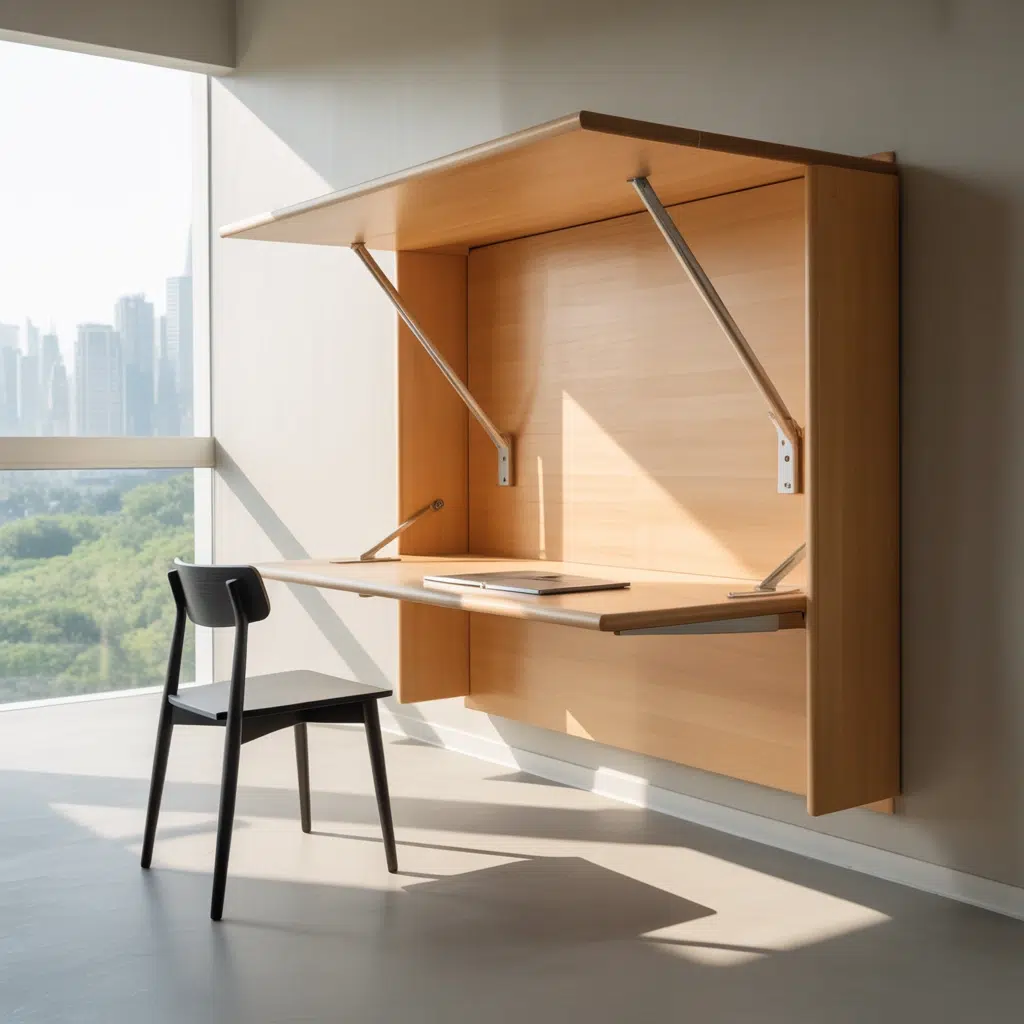 Best Minimalist Small Apartment Ideas: Utilize Wall-Mounted Desks
