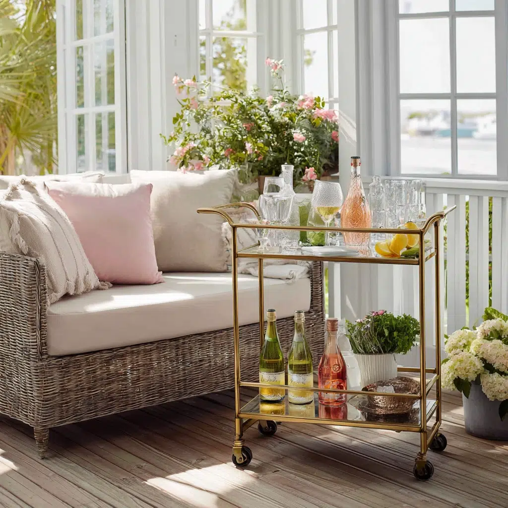 Inspiring Florida Room Ideas: Outdoor Bar Cart