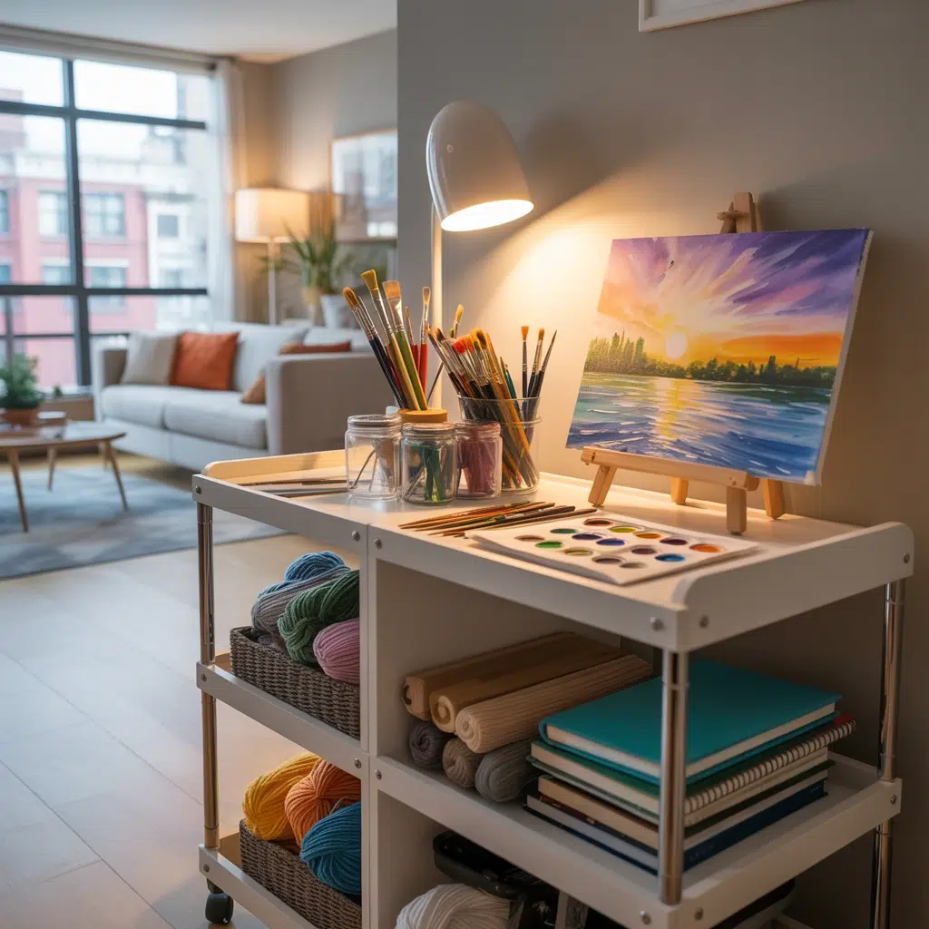 Amazing Apartment Ideas for Couples: Create a Shared Hobby Station (For Joint Creative Pursuits)