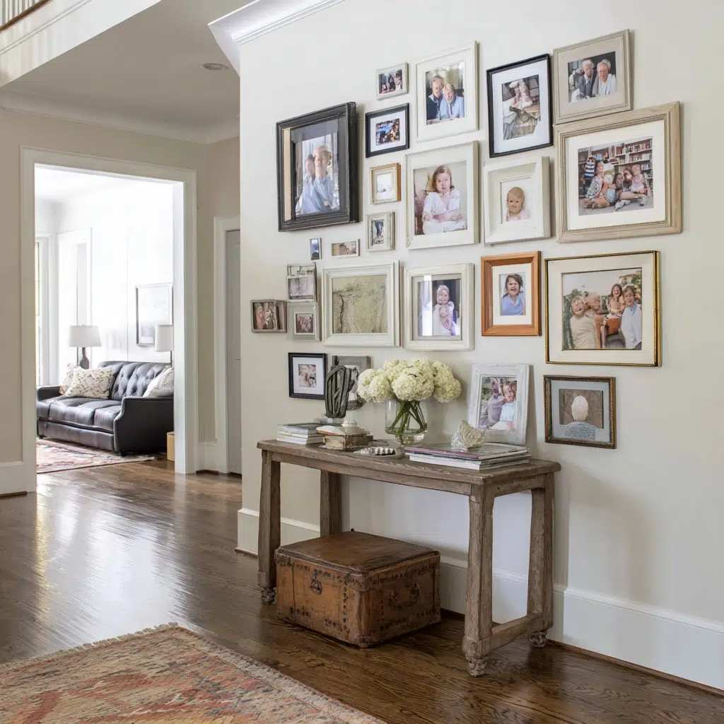 Southern Home Decor Secrets: Incorporate Family Photos Thoughtfully