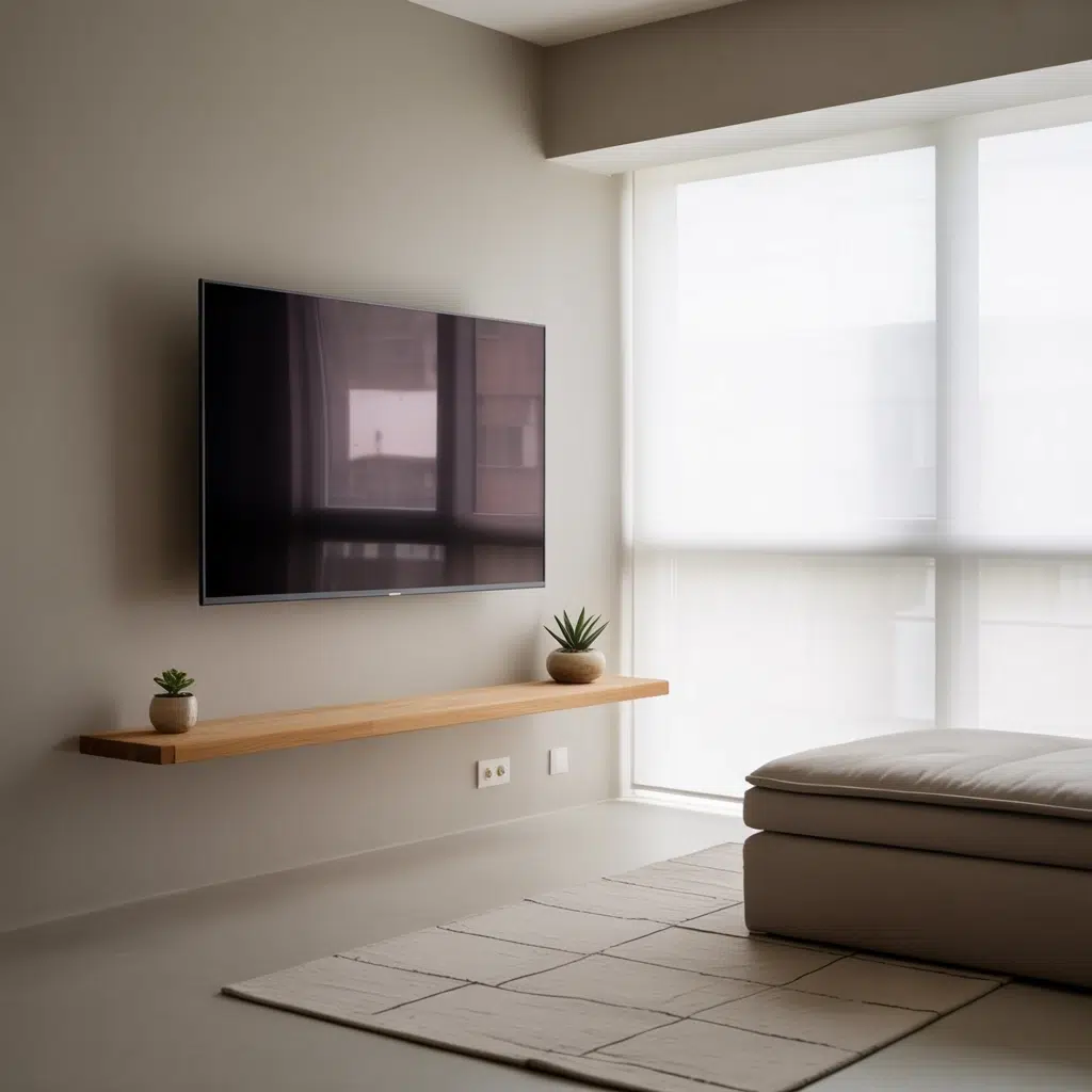Best Minimalist Small Apartment Ideas: Utilize Wall-Mounted TVs