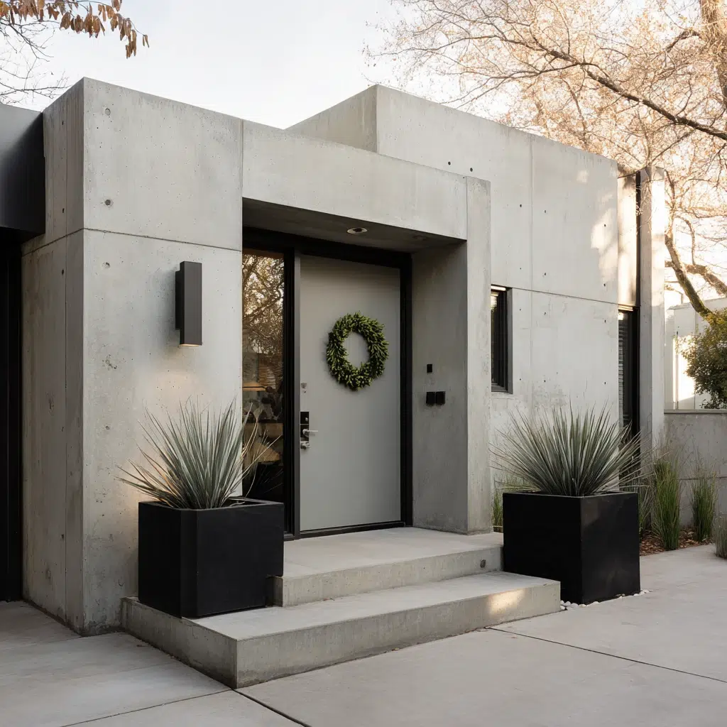 Inspiring Front Door Color Ideas: Cool Gray: The Sleek Minimalist