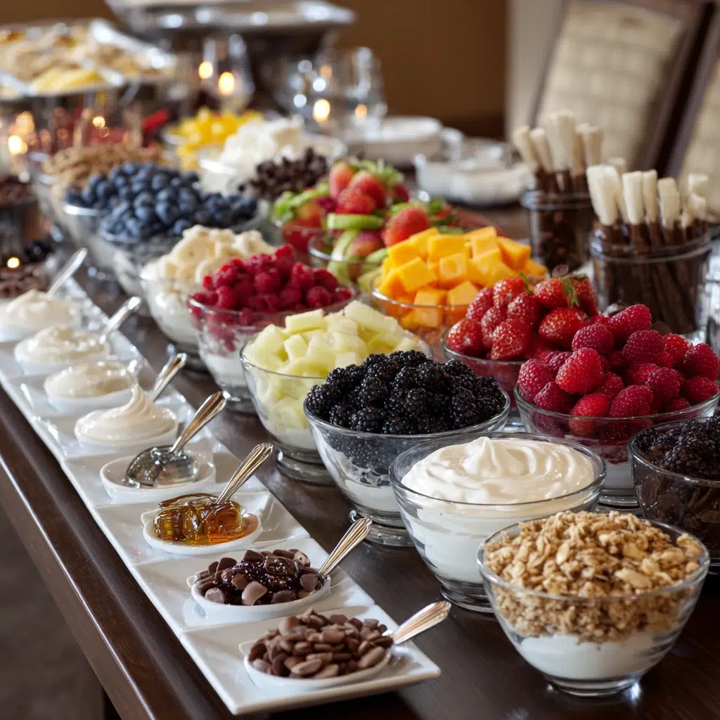 Creative Fruit Tray Ideas: "Build-Your-Own-Parfait" Bar