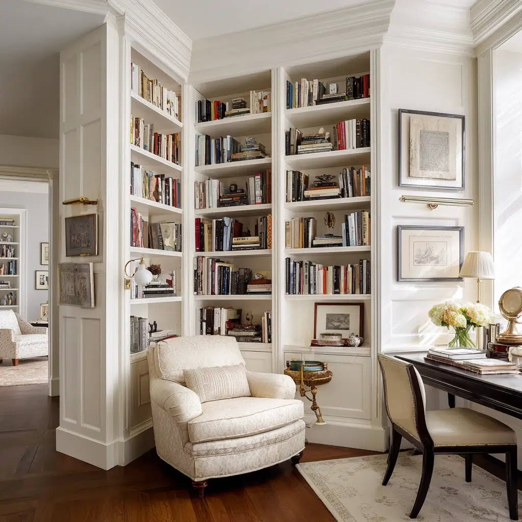 Creative Corner Bookshelf Ideas: Built-In Corner Unit