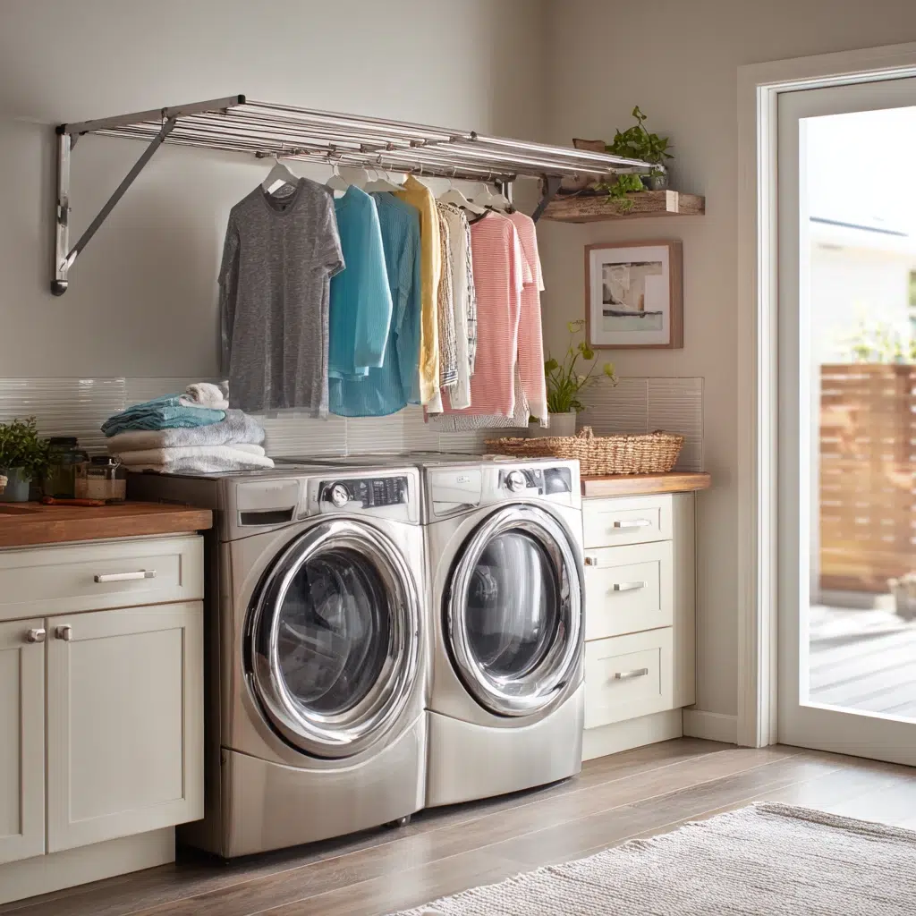 Smart Laundry Room Organization Ideas: Install a Drying Rack (A Foldable One is Key!)