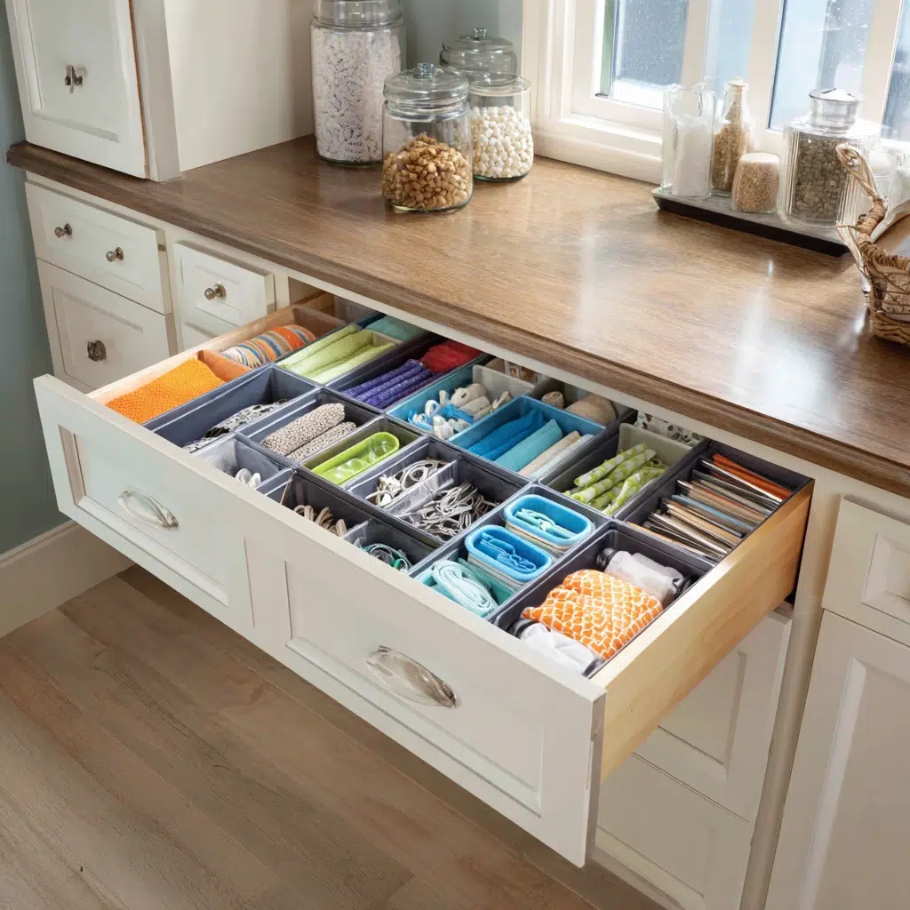 Smart Laundry Room Organization Ideas: Don't Forget Drawer Dividers