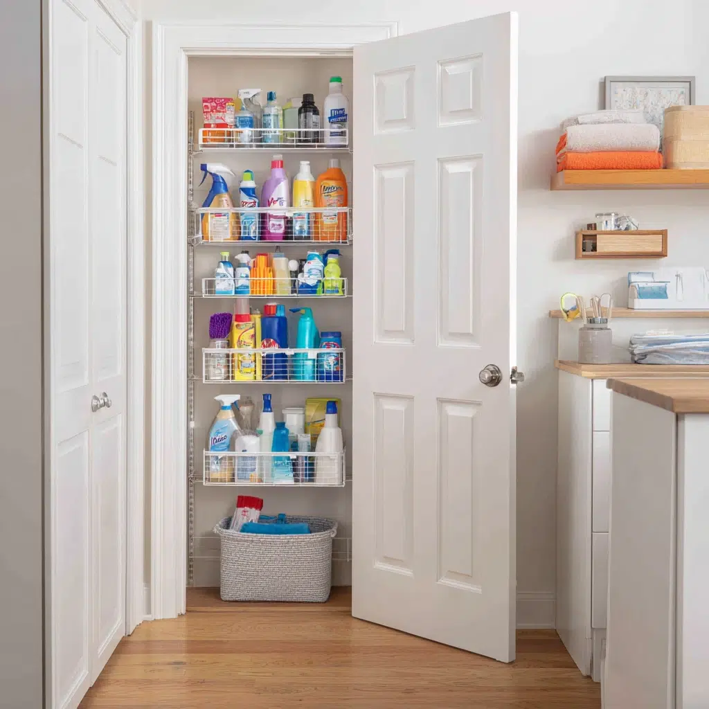 Smart Laundry Room Organization Ideas: Maximize Behind-the-Door Storage