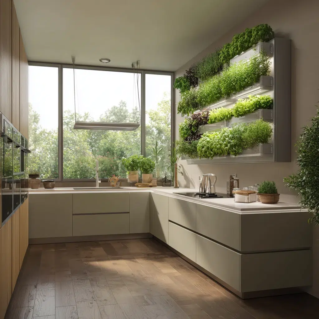 Stunning Modern Luxury Kitchen Ideas: Indoor Herb Gardens