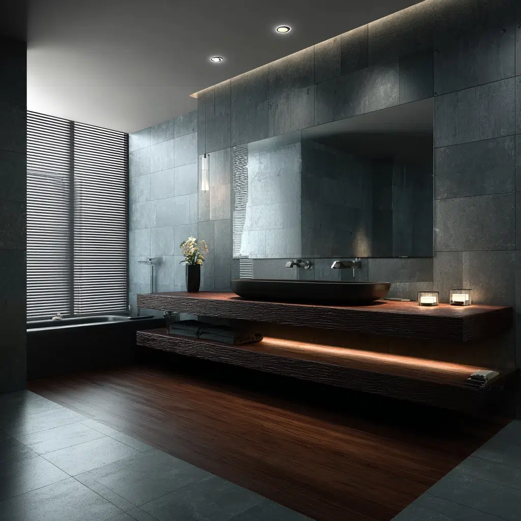 Modern Dark Bathroom Ideas: Unique Vanity Designs for Added Flair