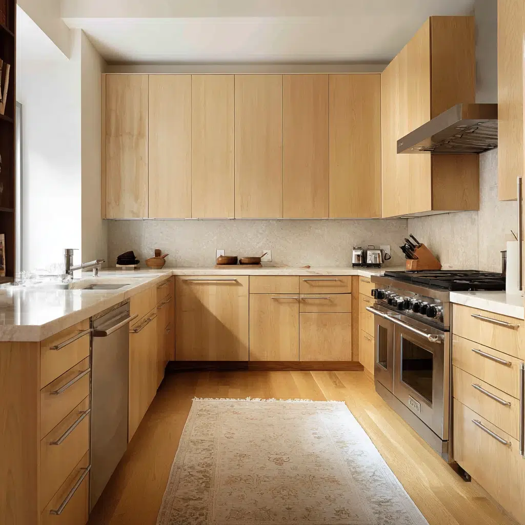 Kitchens With Light Wood Cabinets: Easy to Clean and Maintain