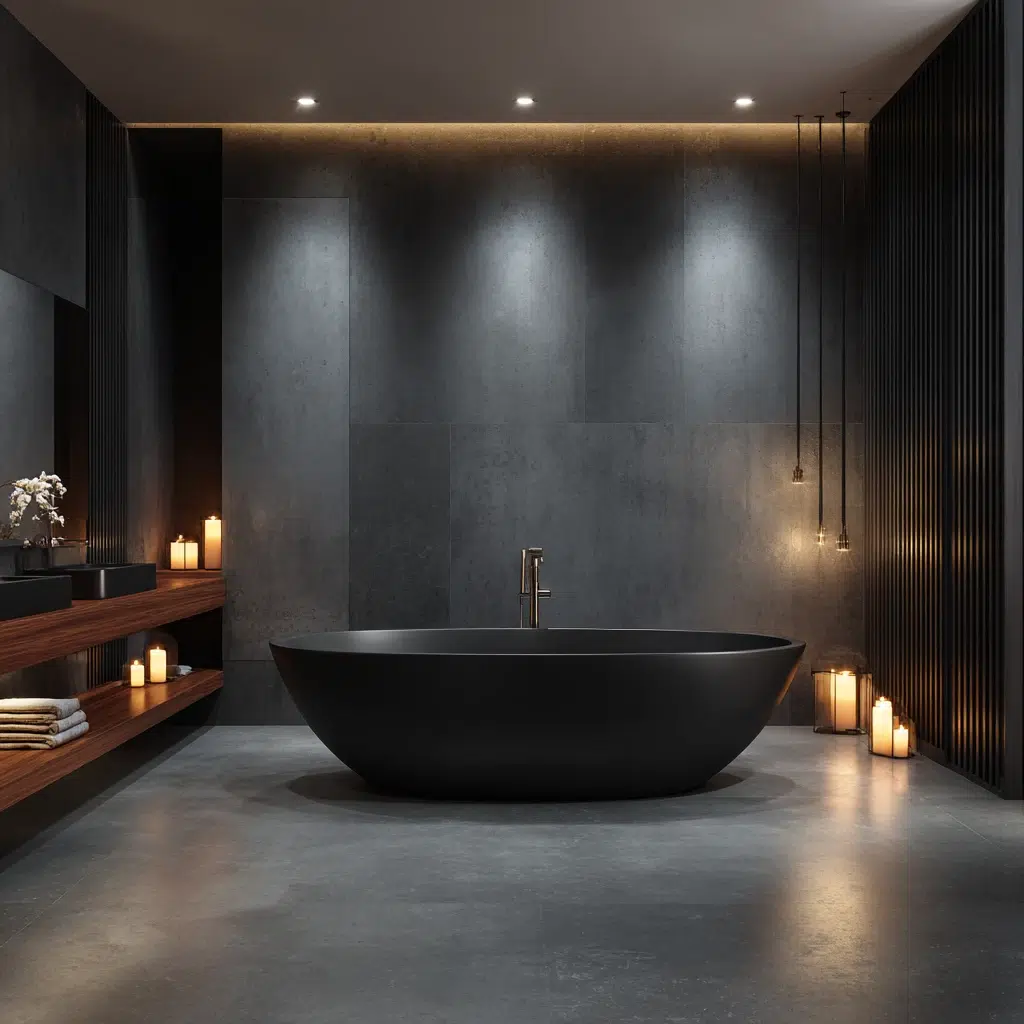 Modern Dark Bathroom Ideas: Dark Bathtubs for Ultimate Relaxation