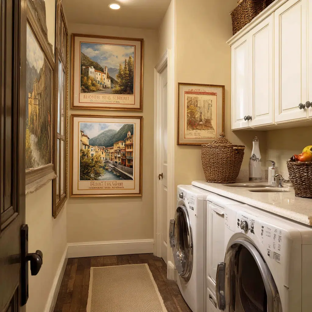 Stunning Italian Laundry Room Ideas: Display Art with Italian Themes