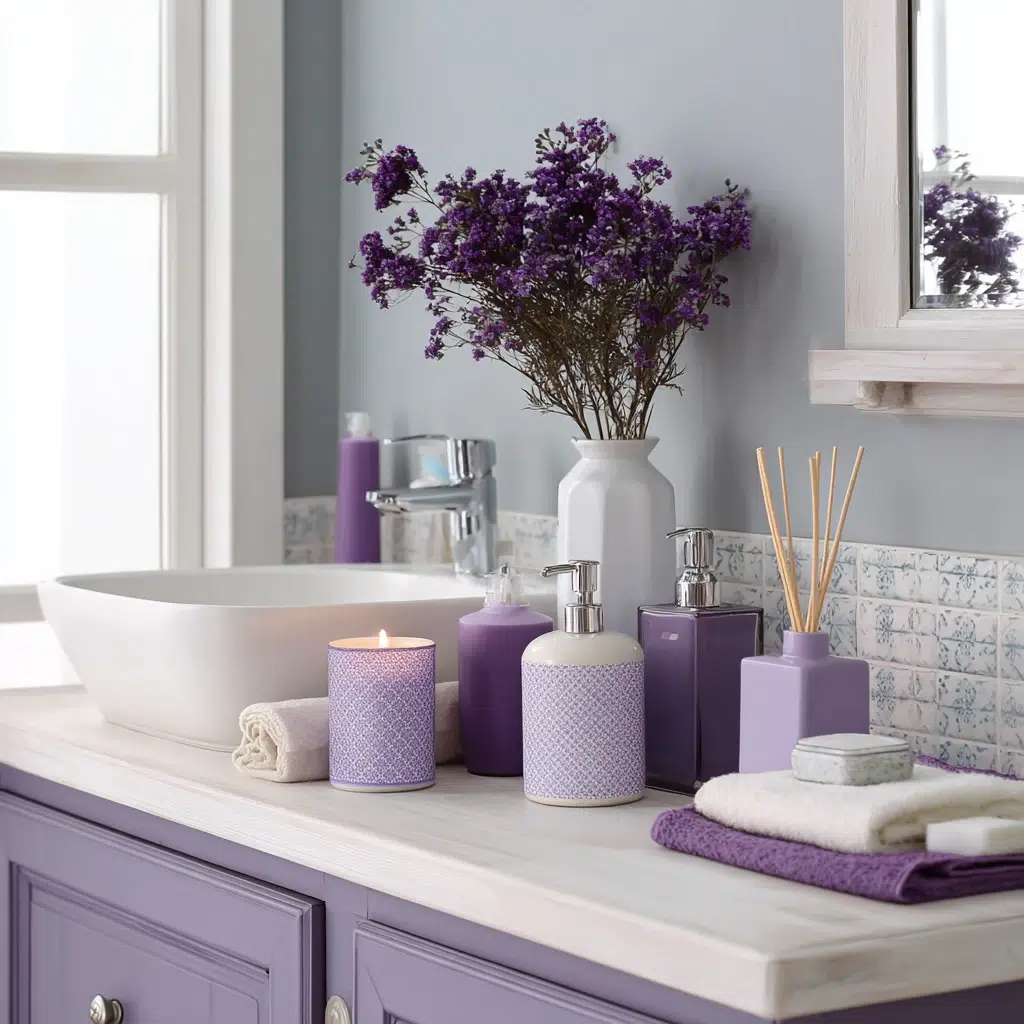 Stylish Purple Bathroom Ideas: Small Purple Details, Big Impact