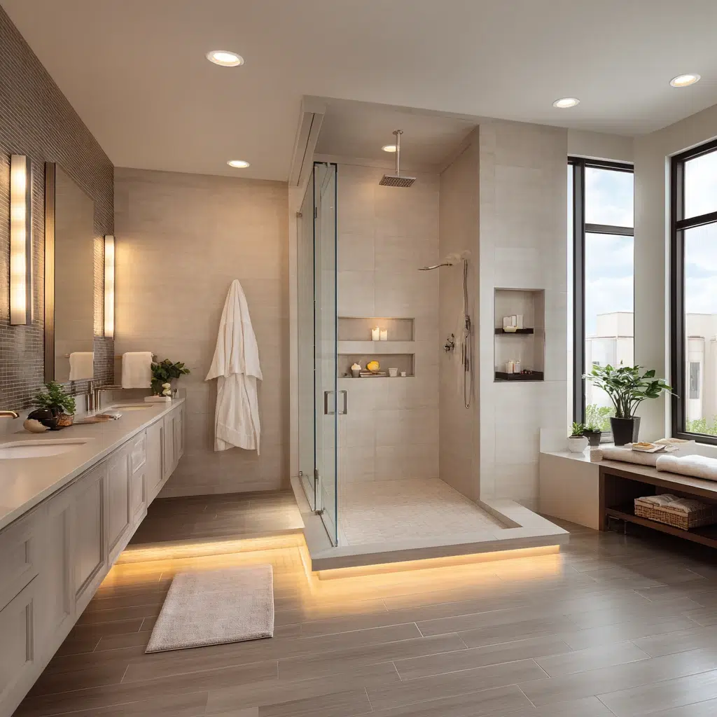 Amazing Walk-in Shower Ideas: Shower Lighting: Set the Mood
